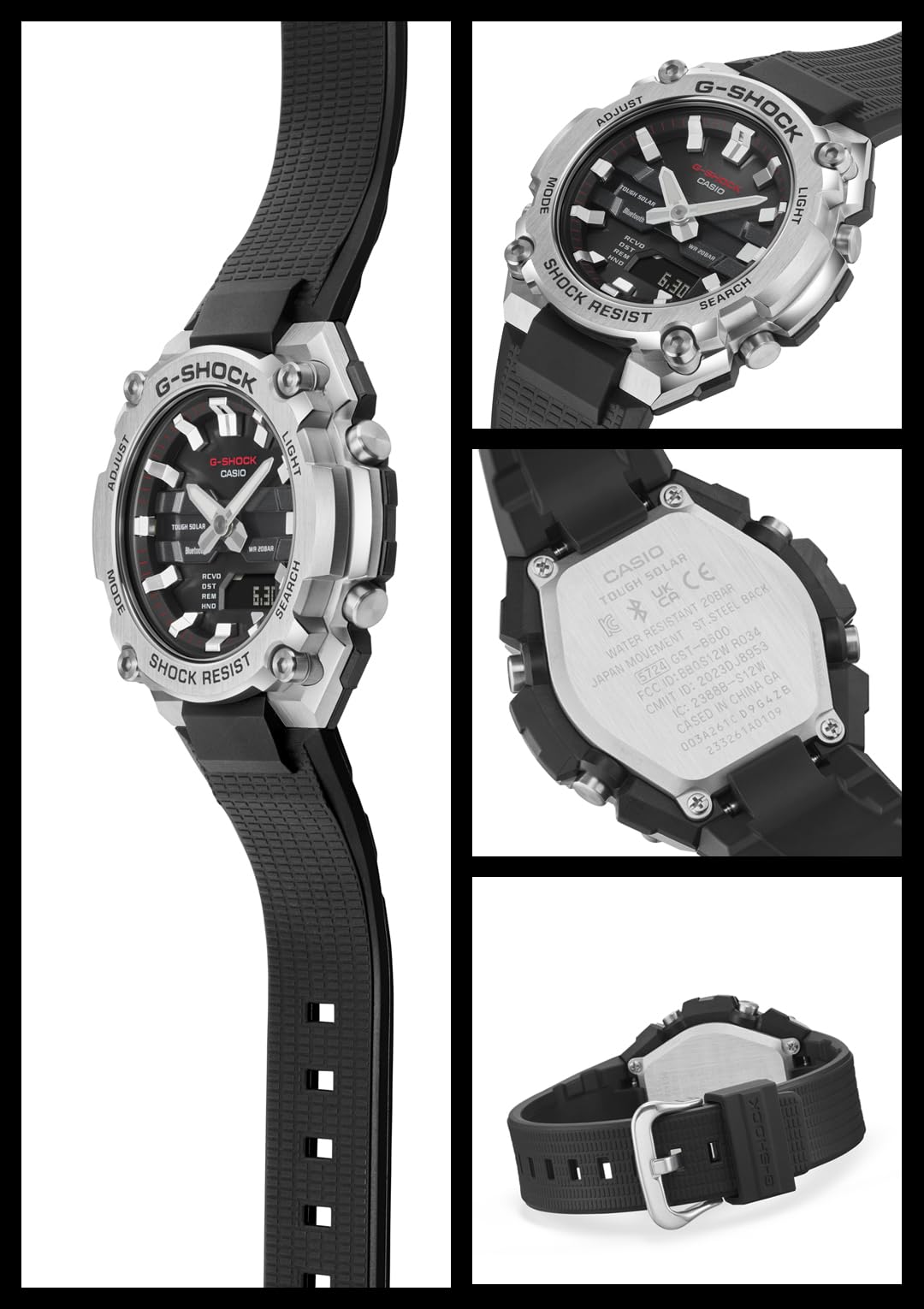 ジーショック [カシオ] 腕時計 【国内正規品】G-Steel Bluetooth搭載 ソーラー GST-B600-1AJF メンズ ブラック - BanzaiHobby