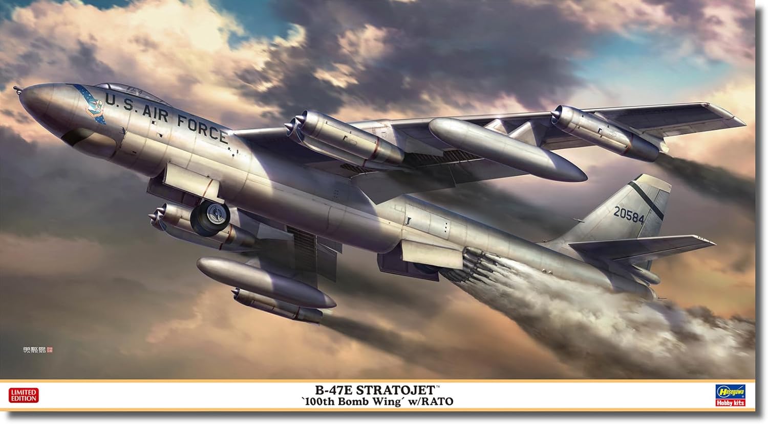 Hasegawa 02474 1/72 US B-47E Stratojet 100th Bombing Flight w/RATO - BanzaiHobby