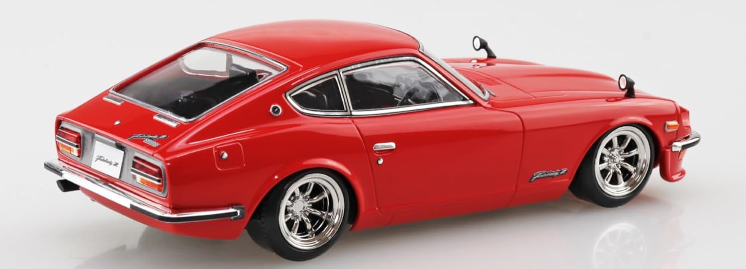 Aoshima 1/32 RakuPla Snap Kit No.15CU-RD Nissan S30 Fairlady Z Custom (Red) - BanzaiHobby