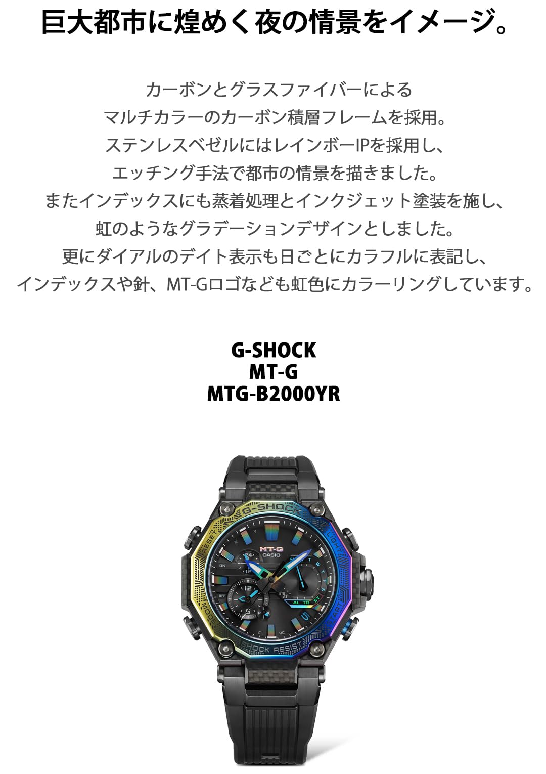 ジーショック [カシオ] 腕時計 【国内正規品】MT-G Bluetooth搭載 電波ソーラー MTG-B2000YR-1AJR メンズ ブラック - BanzaiHobby