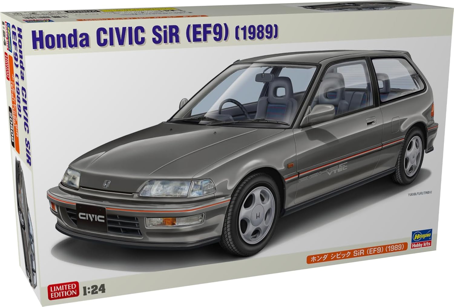 Hasegawa 20809 1/24 Honda Civic SiR (EF9) (1989) - BanzaiHobby