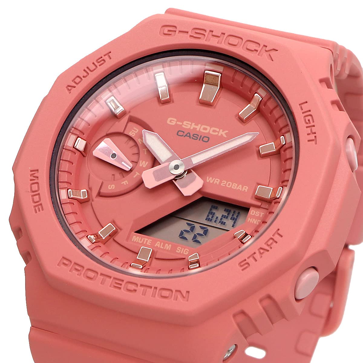 [カシオ] CASIO G-SHOCK オクタゴンデザイン GMA-S2100-4A2 メンズ レディース マットサーモンピンク [並行輸入品]