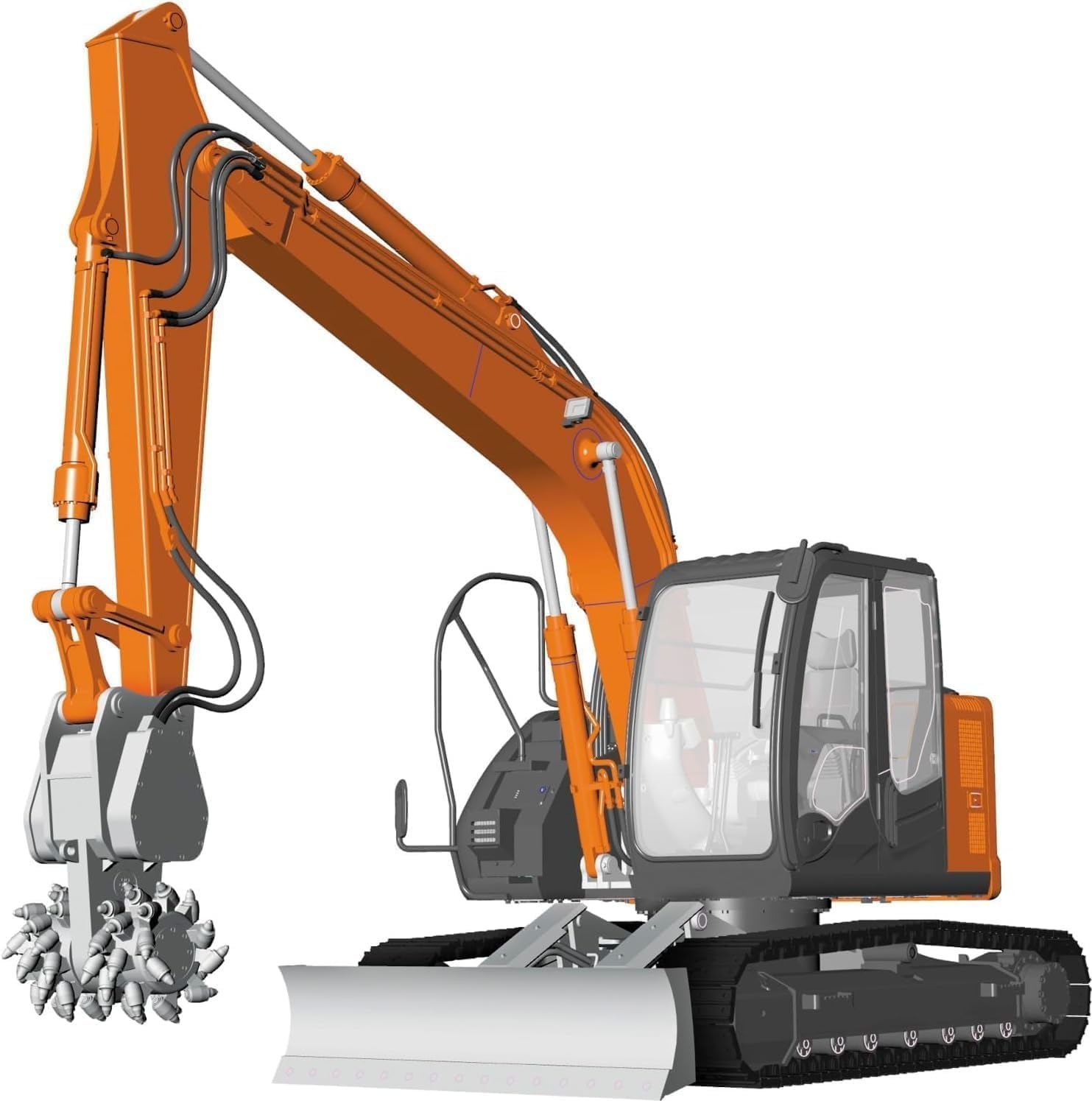 Hasegawa 66111 1/35 Hitachi Construction Machinery Hydraulic Shovel ZAXIS135US Cutting Cutter Specification