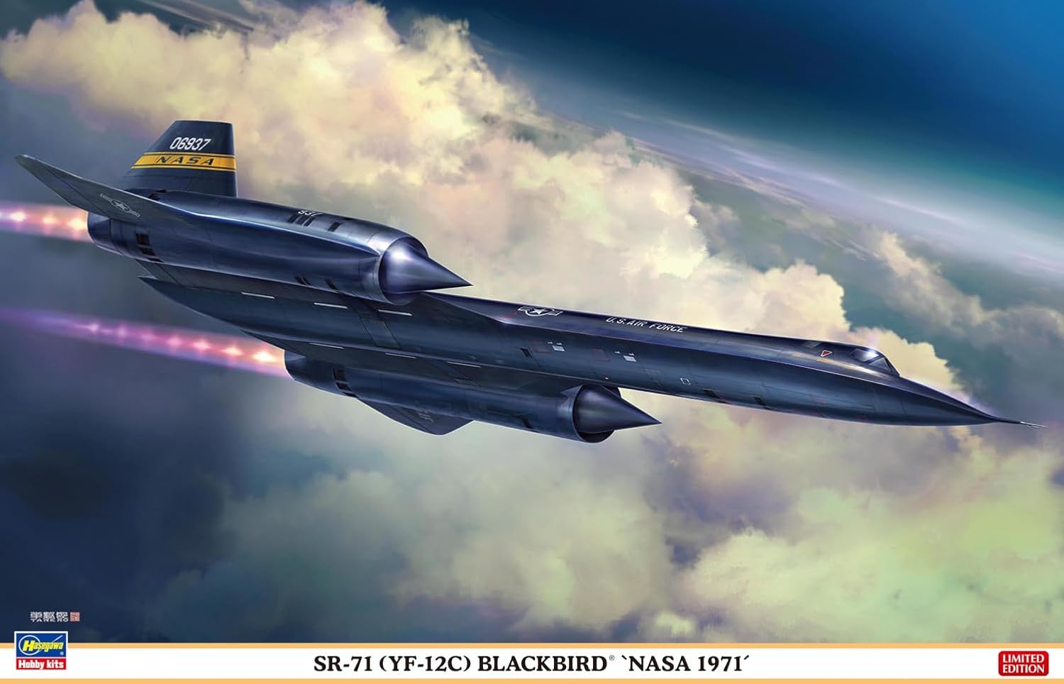 Hasegawa 02486 1/72 SR-71 (YF-12C) Blackbird NASA 1971 - BanzaiHobby