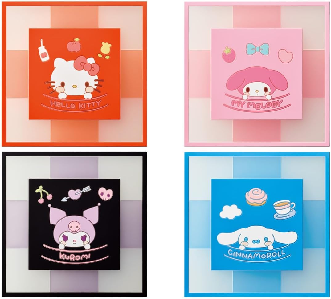 Bandai Sanrio Characters CLEARSQUARE Gummy & Coaster (1Box 12pcs) - BanzaiHobby
