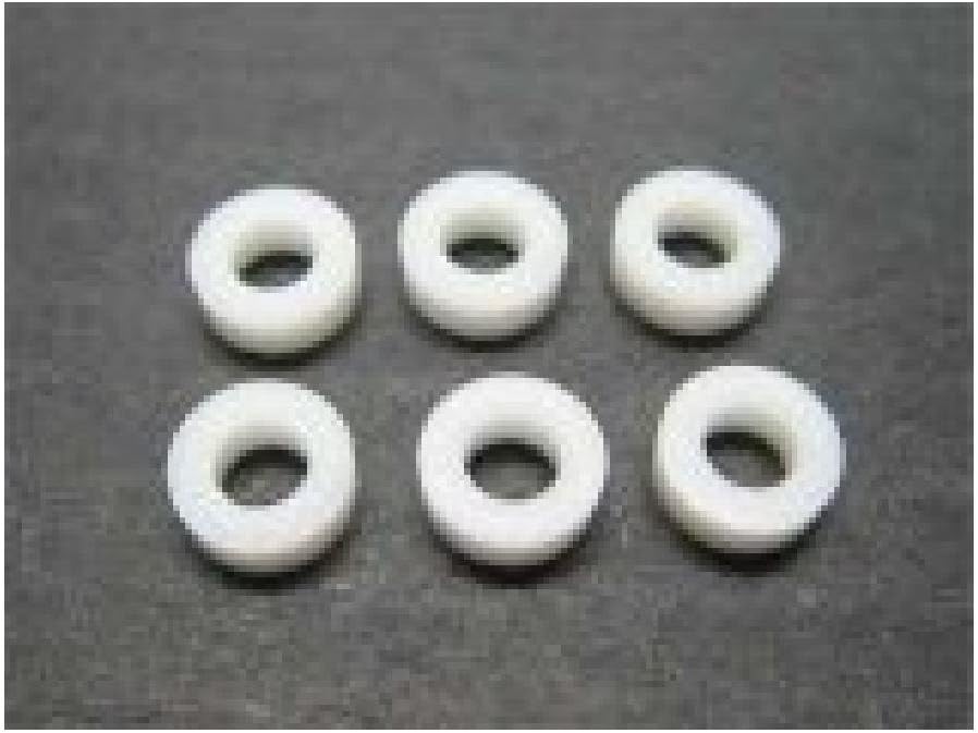 Square SGE-4620 Teflon Collar Φ5.8 x Φ3 x 2.0t (6pcs)