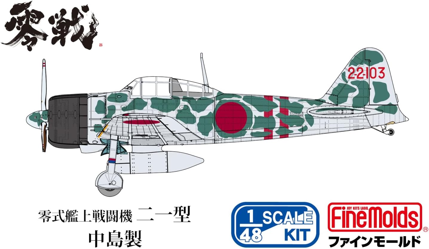 Fine Molds FZ06 1/48 IJN A6M2b Carrier Fighter ZERO Model 21 (Nakajima Prod.) Air Battle Over the Solomons