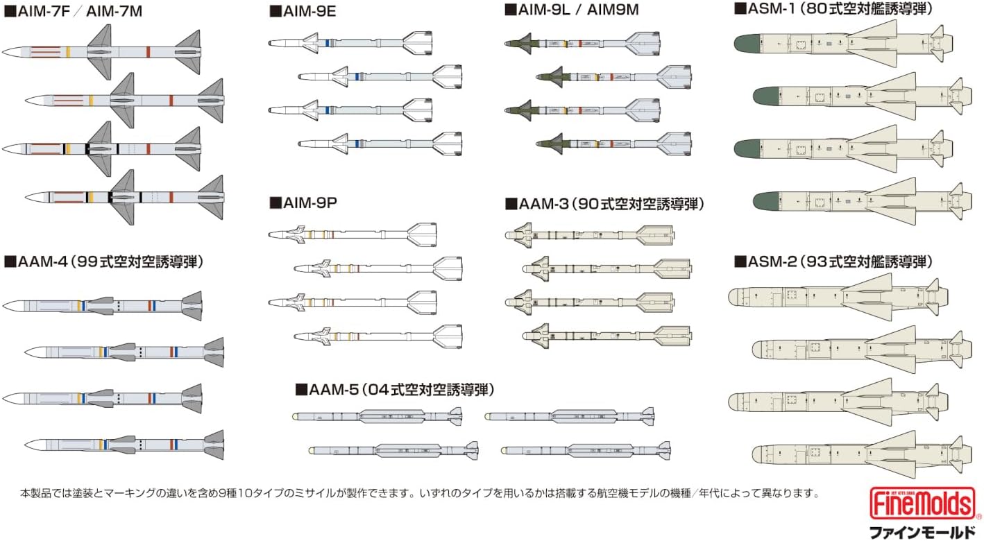 Fine Molds FF106 1/72 Japan Air Self-Defense Force Missile Set