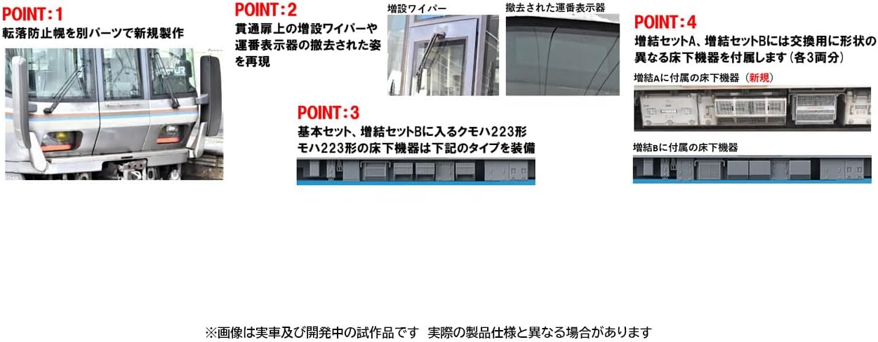 TOMIX HO-9113 HO Gauge JR 223-2000 Series Commuter Train Basic Set (4 Cars)