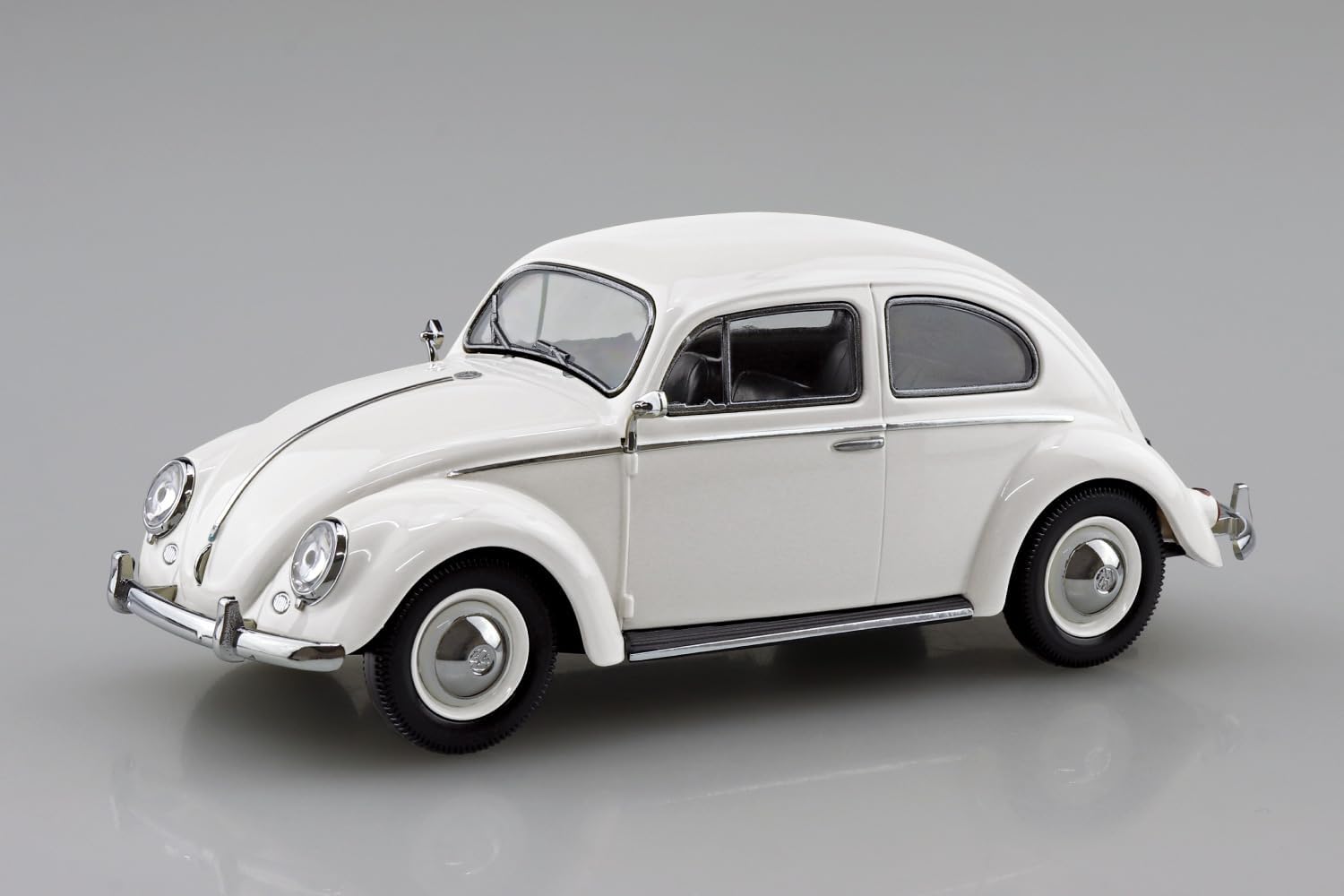 Aoshima 1/32 RakuPla Snap Kit No.20-PW Volkswagen Beetle (Pearl White)