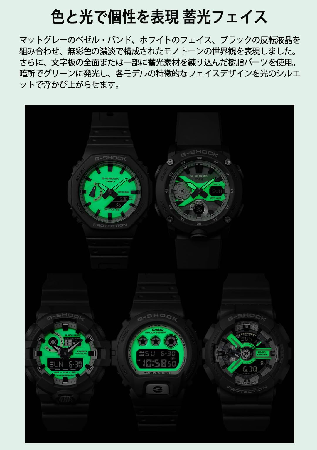 ジーショック [カシオ] 腕時計 【国内正規品】Hidden Glow Series DW-6900HD-8JF メンズ グレー - BanzaiHobby