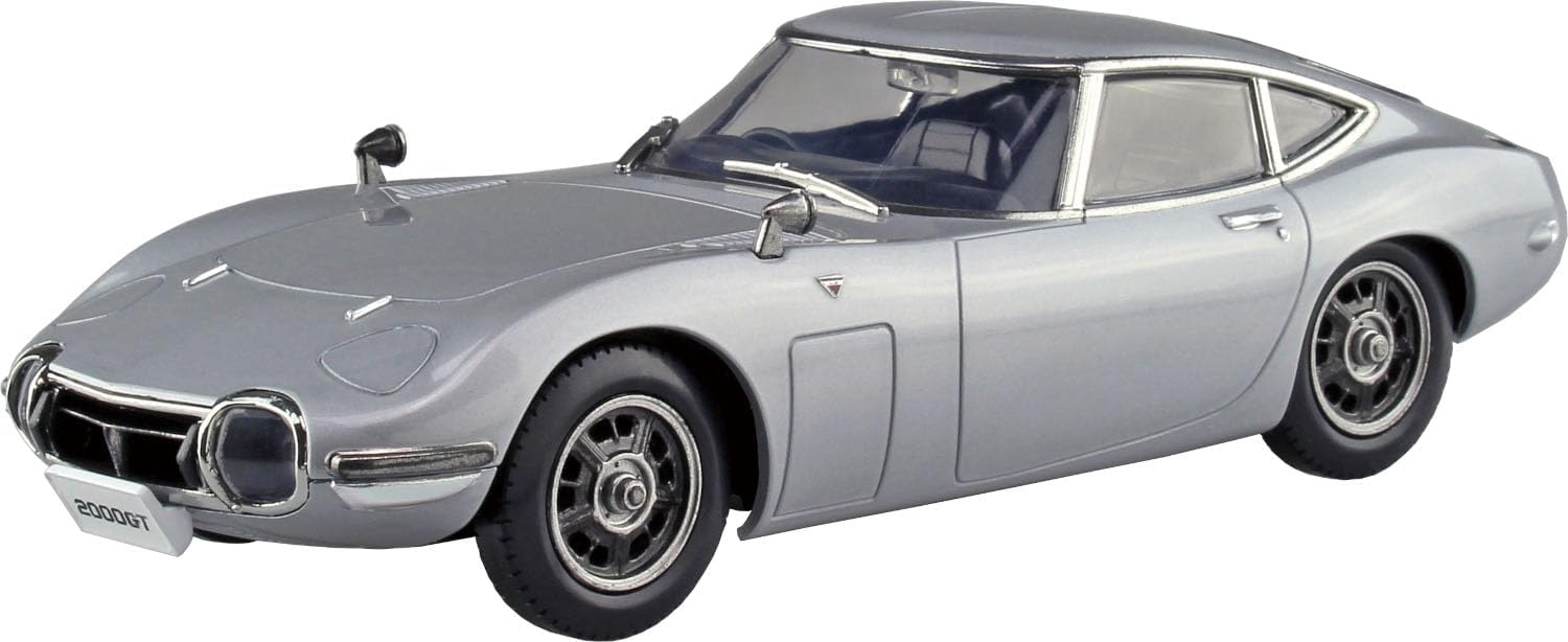 Aoshima 1/32 Easy Plastic Snap Kit No.06-SS Toyota 2000GT Thunder Silver Metallic