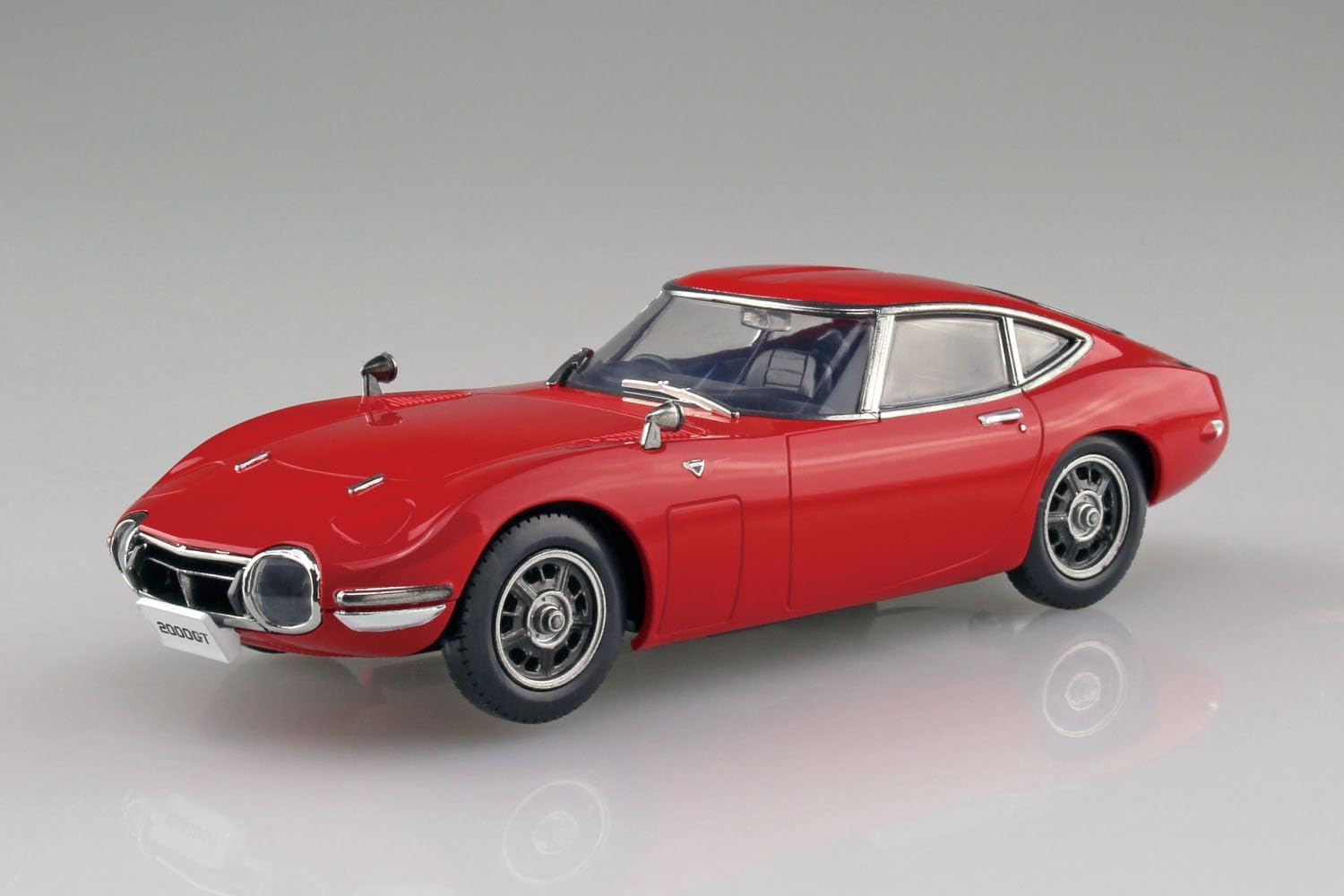 Aoshima 1/32 Easy Plastic Snap Kit No.06-SR Toyota 2000GT Solar Red - BanzaiHobby