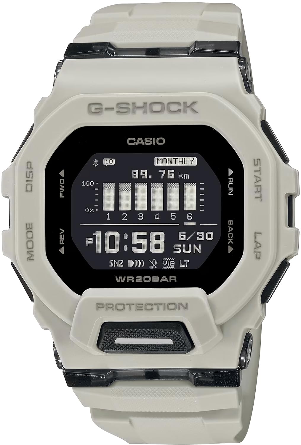 [カシオ] CASIO 腕時計 G-SHOCK Gショック G-SQUAD ジースクワッド モバイルリンク機能搭載 GBD-200UU-9 メンズ ベージュ 海外モデル [並行輸入品]