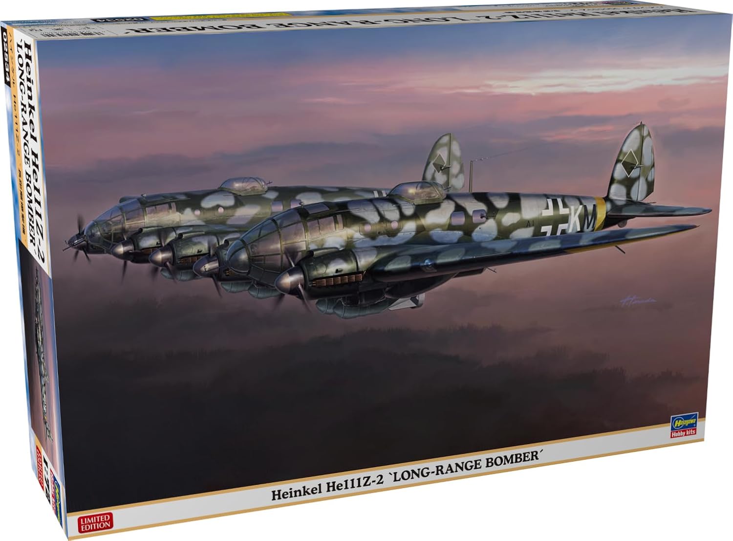 Hasegawa 02534 1/72 Heinkel He111Z-2 Long-Range Bomber - BanzaiHobby