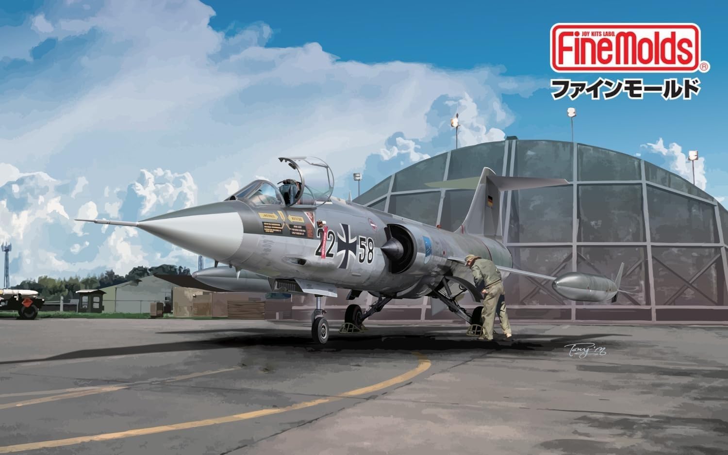 Fine Molds FX10 1/72 West German Air Force Luftwaffe F-104G Jet Fighter