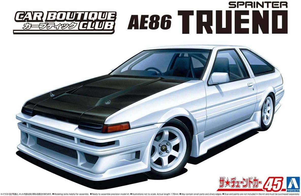 Aoshima 1/24 The Tuned Car No.45 Car Boutique Club AE86 Trueno 85 (Toyota)