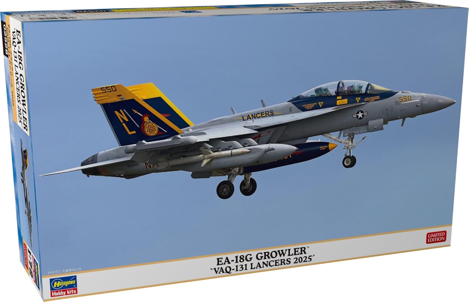 Hasegawa 02528 1/72 EA-18G Growler VAQ-131 Lancers 2025 - BanzaiHobby