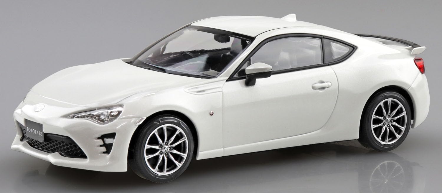 Aoshima 1/32 Easy Plastic Snap Kit No.08-CW Toyota 86 Crystal White Pearl - BanzaiHobby