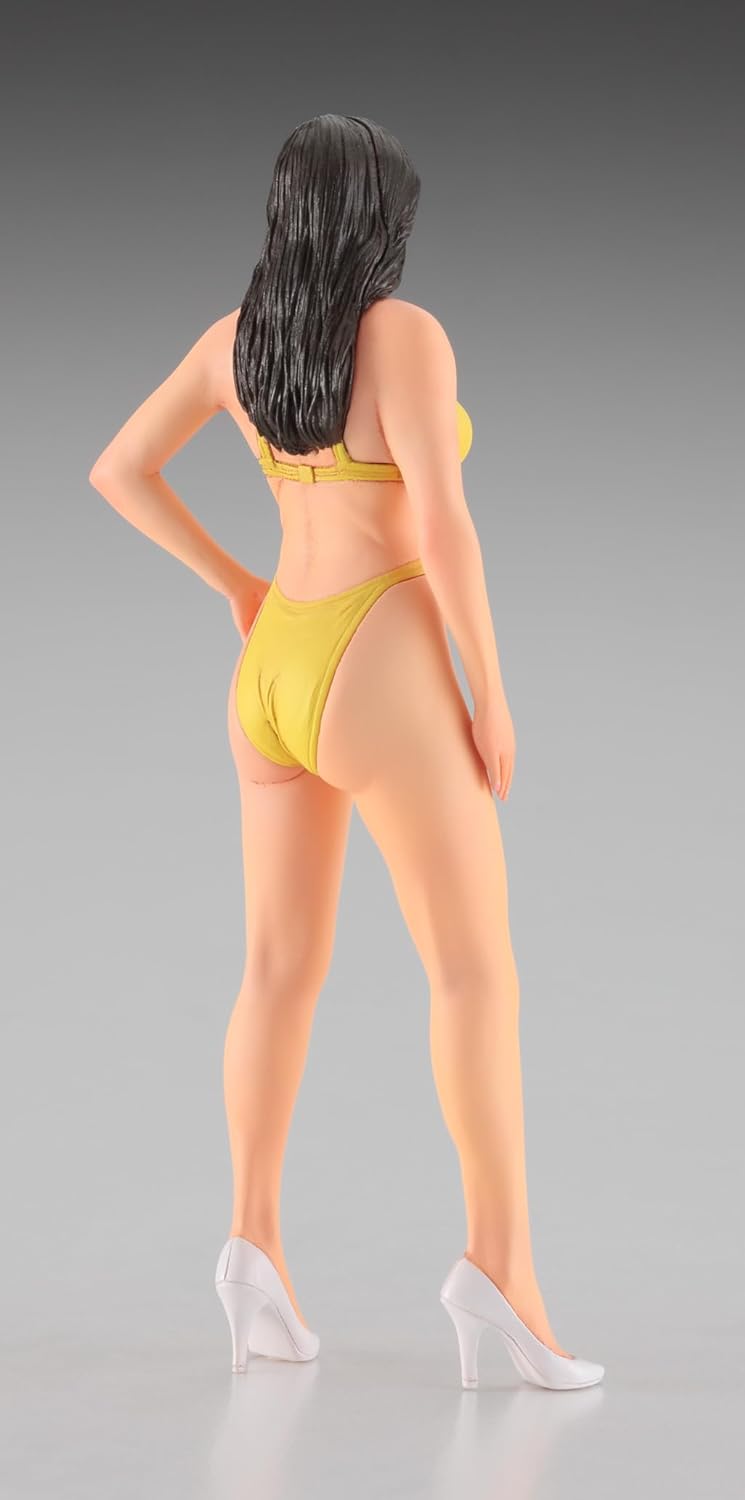 Hasegawa SP572 1/12 Real Figure Collection No.35 80's Campaign Girl Unpainted Resin Kit - BanzaiHobby