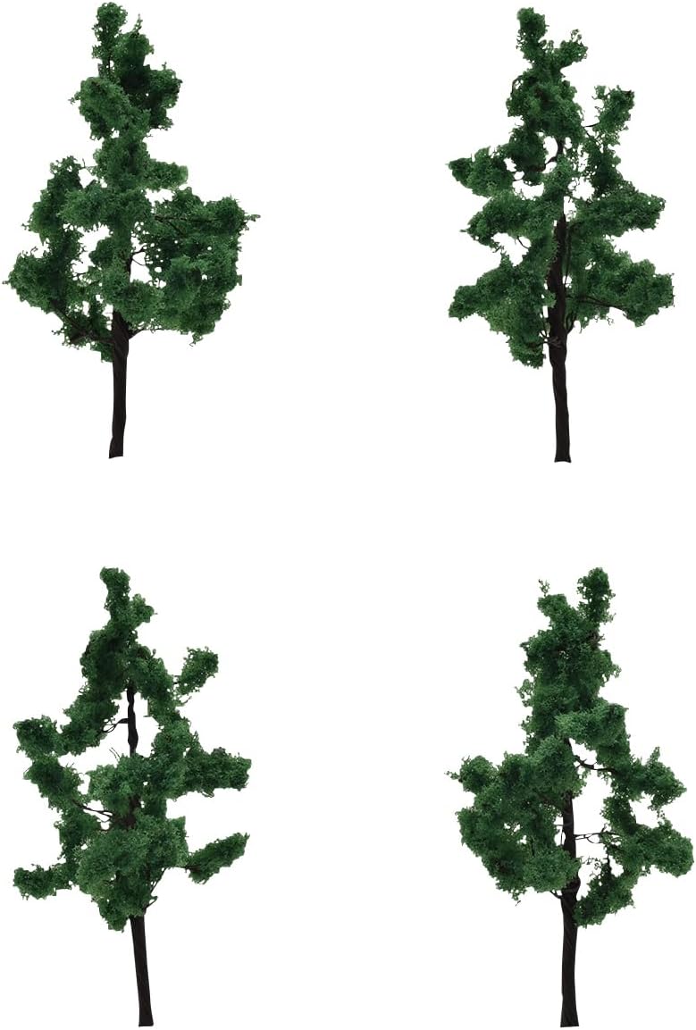 TOMIX 8208 N Gauge Coniferous Tree (Deep Green, Set of 4)