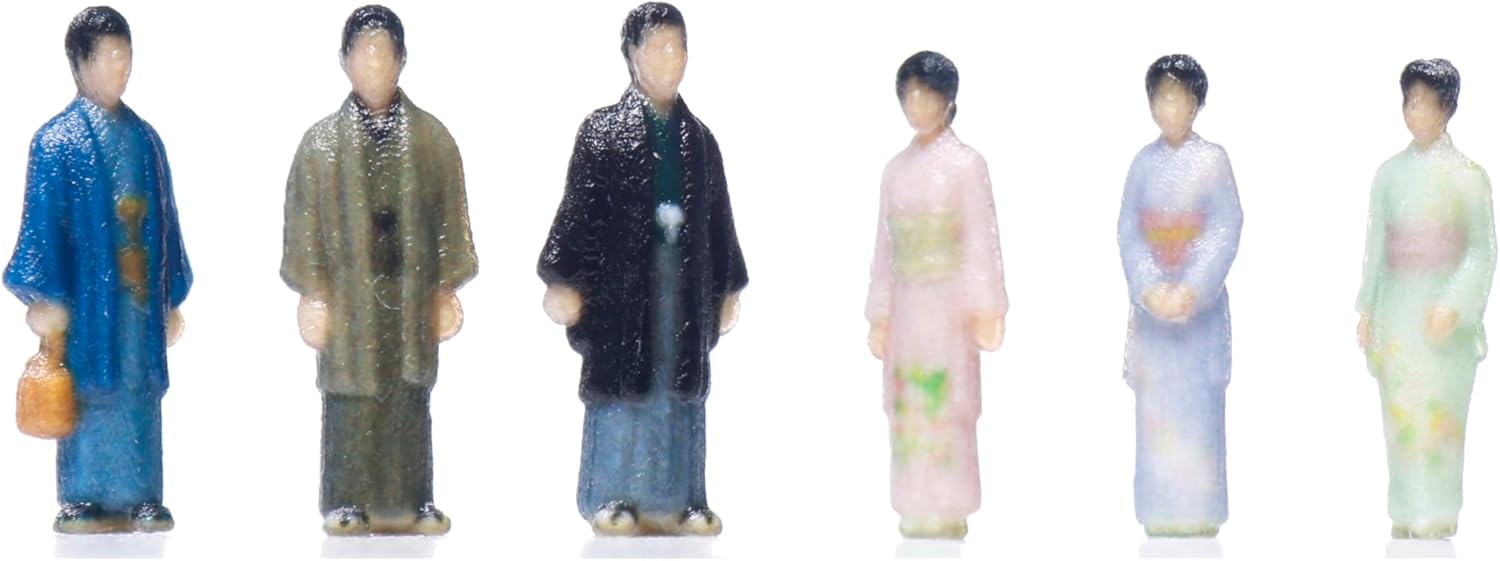 KATO 24-249N N Gauge People in Japanese Clothing 3B: Visiting Kimono - BanzaiHobby