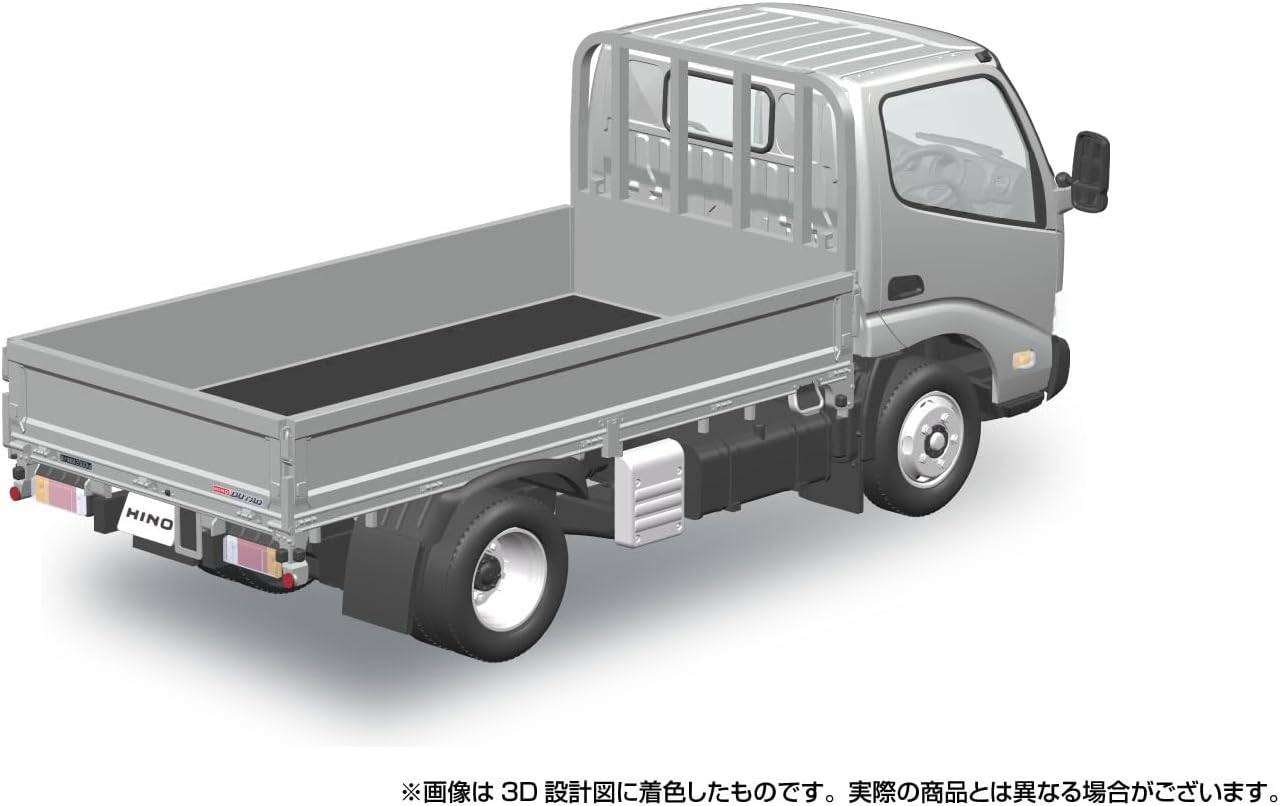 Aoshima 1/32 RakuPla Snap Kit No.23-SR Hino Dutro Flatbed (Silver)
