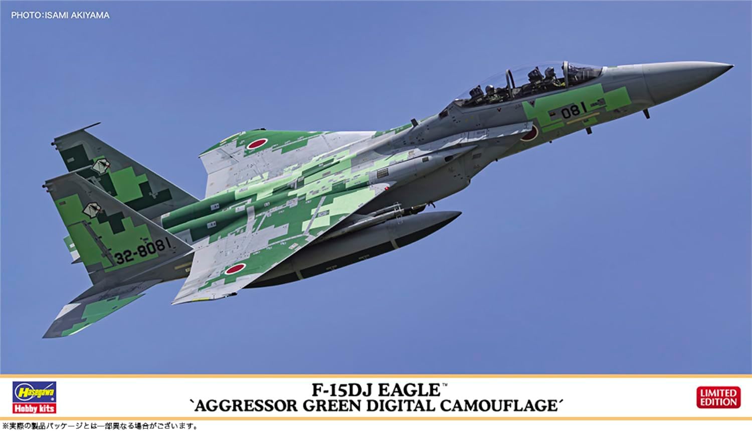 Hasegawa 02524 1/72 F-15DJ Eagle Aggressor Green Digital Camouflage