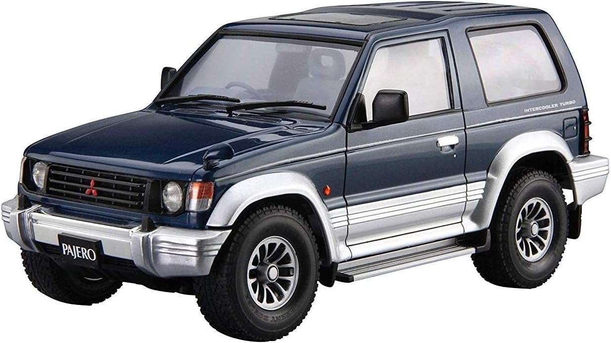 Aoshima 1/24 The Model Car No. 103 Mitsubishi V24WG Pajero Metal Top Wide XR-II 1991 - BanzaiHobby