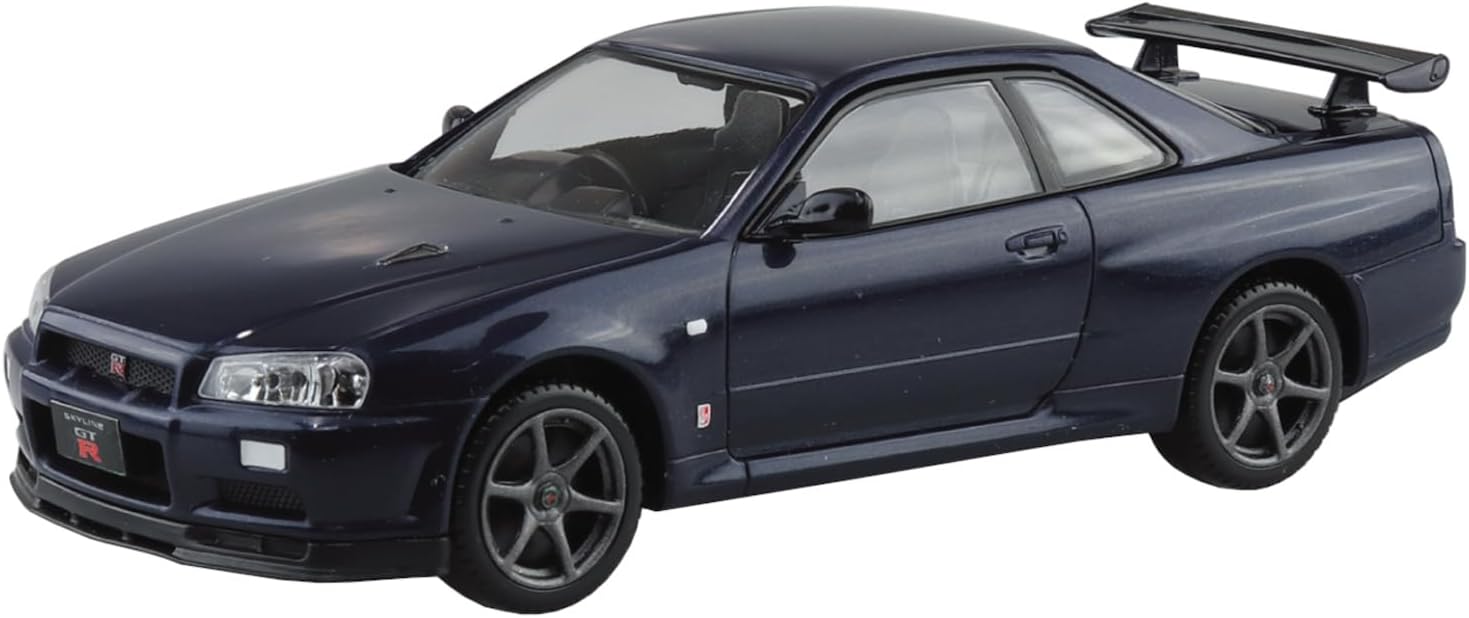 Aoshima 1/32 RakuPla Snap Kit No.12-MP Nissan R34 Skyline GT-R Midnight Purple