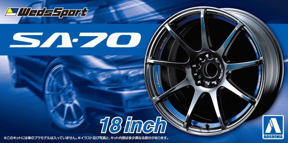 Aoshima 1/24 The Tuned Parts No. 72 Weds Sport SA-70 18 Inch - BanzaiHobby