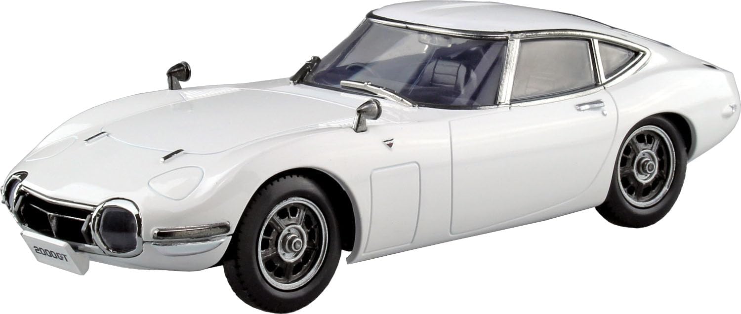 Aoshima 1/32 Easy Plastic Snap Kit No.06-PW Toyota 2000GT Pegasus White - BanzaiHobby