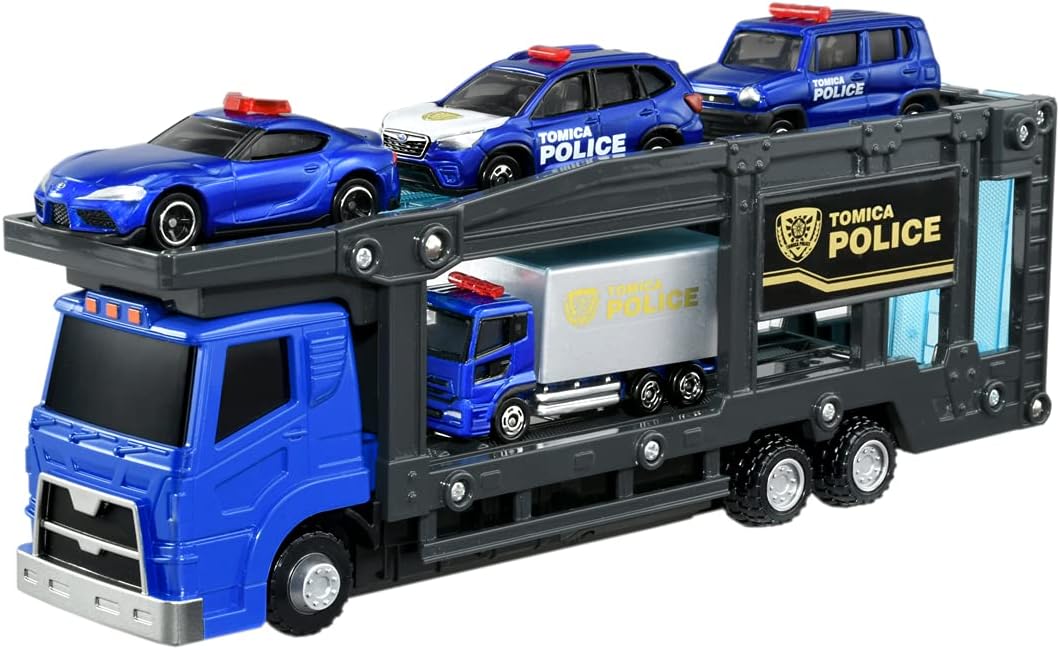 Tomica World Tomica Police on the Move! Police Carrier Car Set - BanzaiHobby