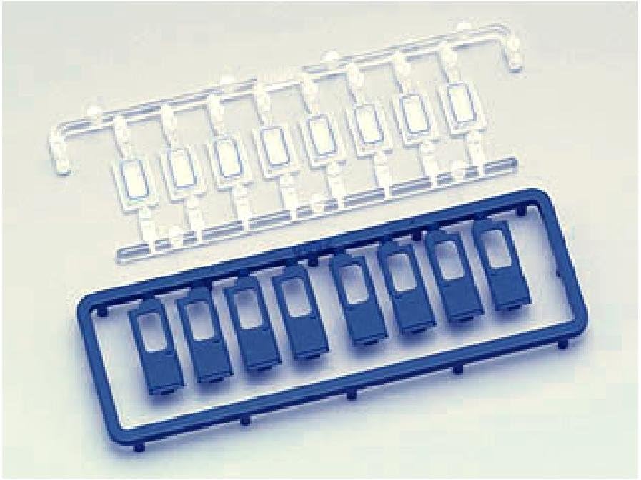 TOMIX 0894 Replacement Door Set (Old Passenger Car Type H Rubber Window Blue Large) - BanzaiHobby