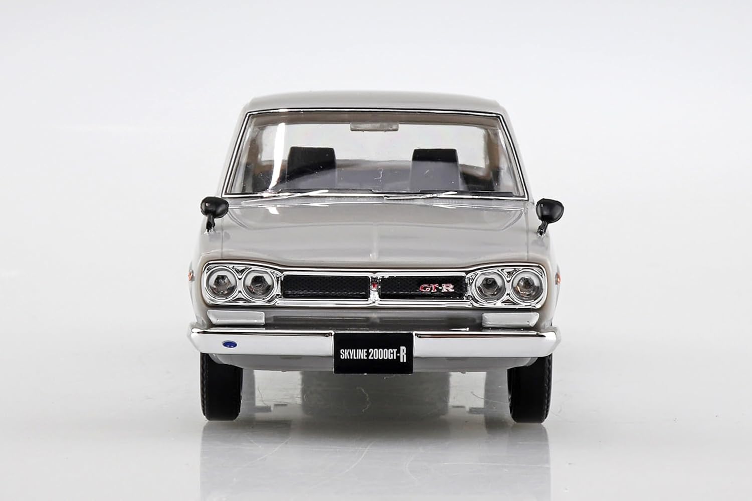 Aoshima 1/32 RakuPla Snap Kit No.16-SV Nissan C10 Skyline 2000GT-R (Silver) - BanzaiHobby