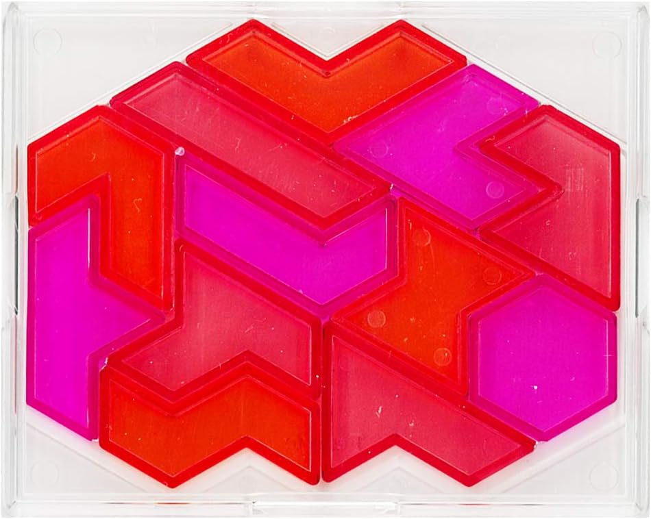 Tenyo TBB-03 Hexamond Brain Block Perpetual Puzzle, Level 3