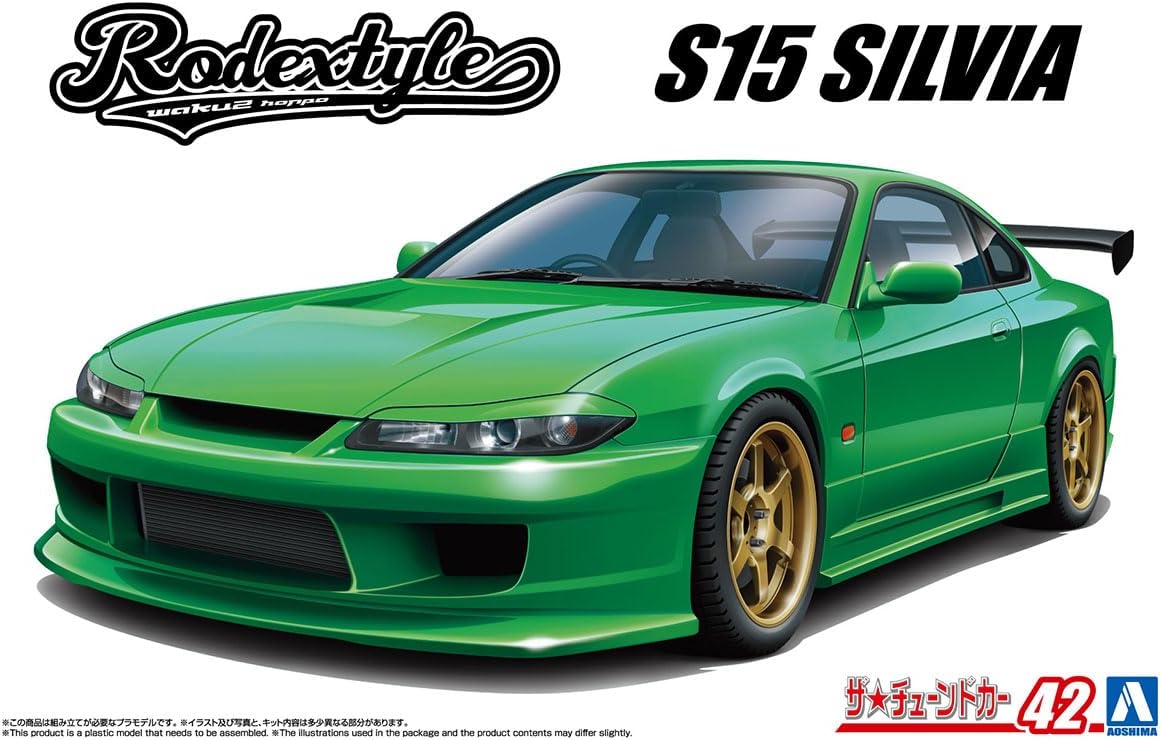 Aoshima 068793 1/24 Bunka Kyozai The Tuned Car Series No.42 Nissan Rodeck Style S15 Silvia '99