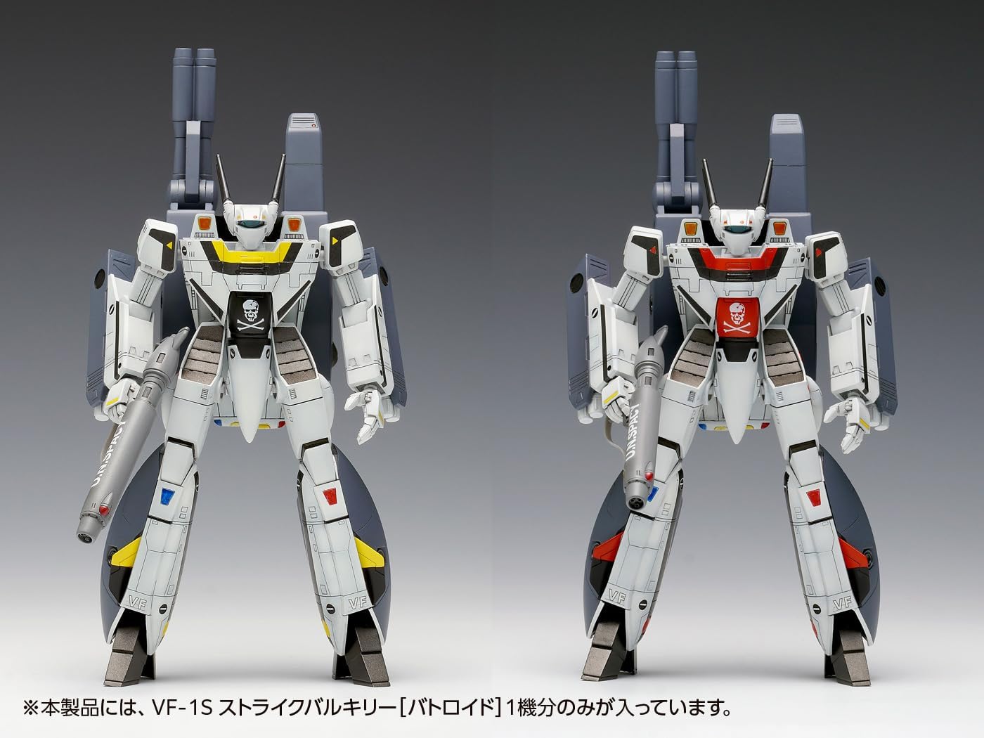 Wave MC-070 1/100 Super Dimension Fortress Macross VF-1S Strike Valkyrie Battroid, Teruki Ichijo/Roy Fokker Machine