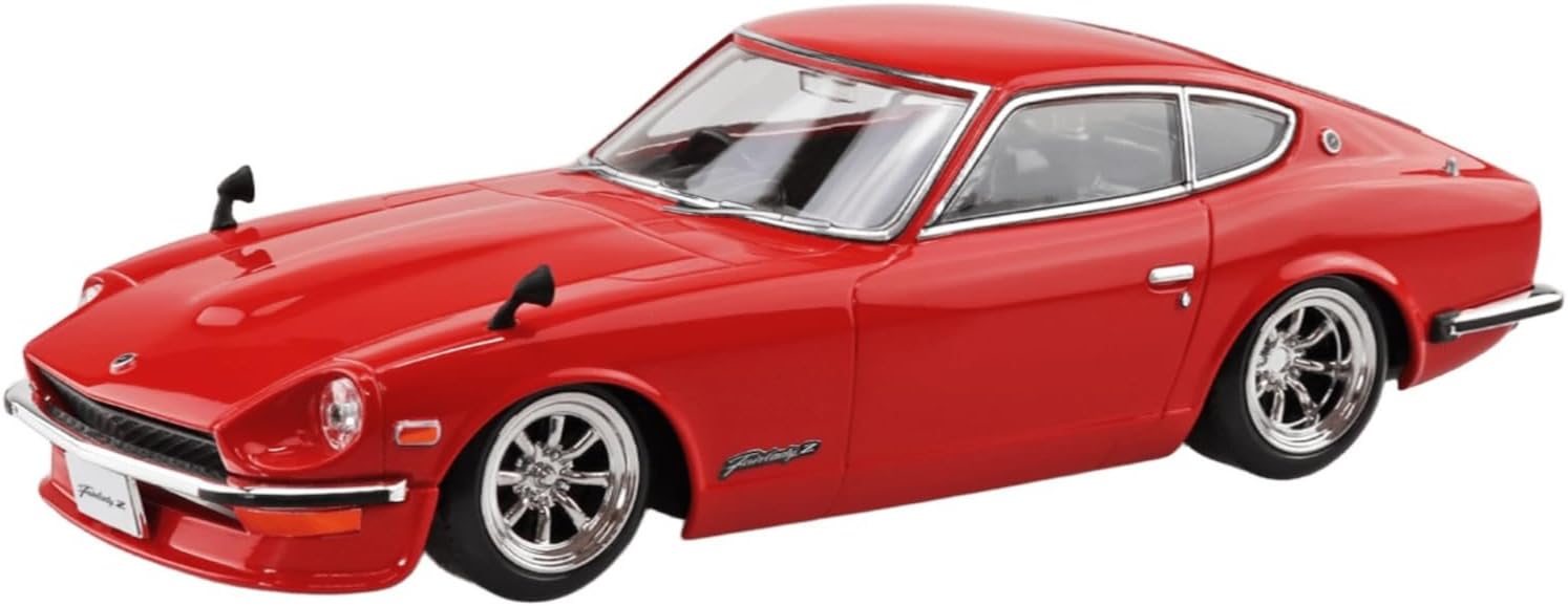 Aoshima 1/32 RakuPla Snap Kit No.15CU-RD Nissan S30 Fairlady Z Custom (Red) - BanzaiHobby