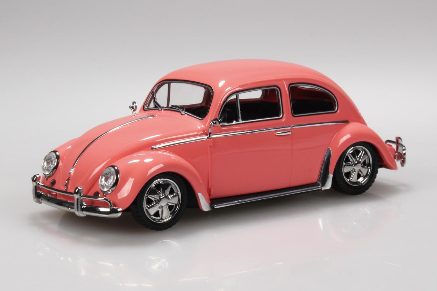 Aoshima 1/32 Rakupla Snap Kit No. 20CU-CP Volkswagen Beetle Custom (Coral Pink)
