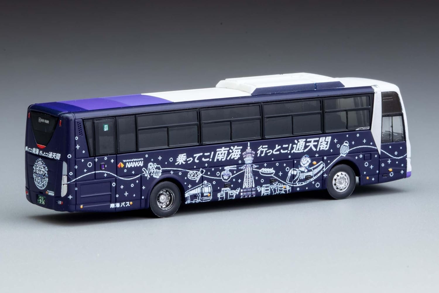 TOMYTEC (N Scale) The Bus Collection Nankai Bus (Let's Ride the Nankai Bus! Let's Go to Nankai!) Tsutenkaku Wrapping Bus