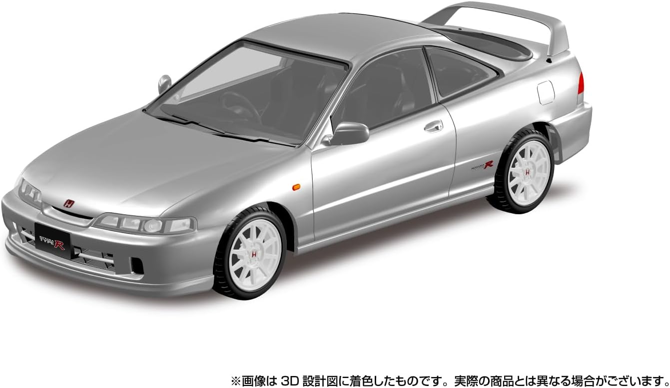 Aoshima 1/32 RakuPla Snap Kit No.22-VS Honda DC2 Integra Type R Vogue Silver Metallic