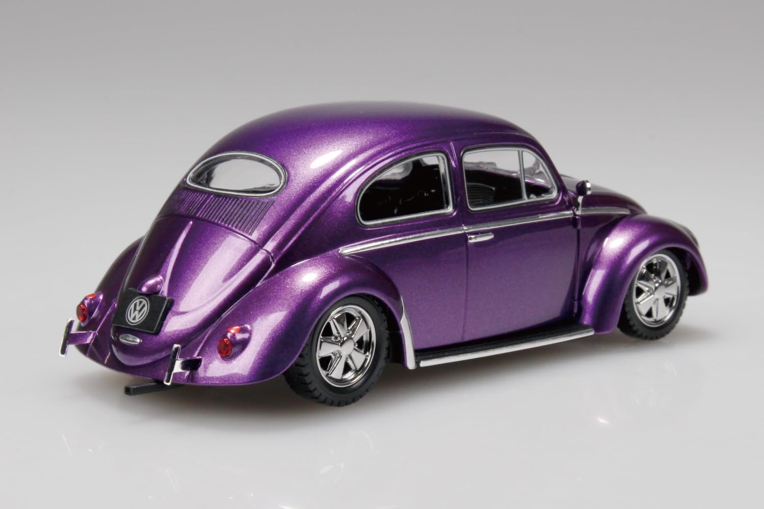 Aoshima 1/32 Rakupla Snap Kit No. 20CU-MP Volkswagen Beetle Custom (Metallic Purple)