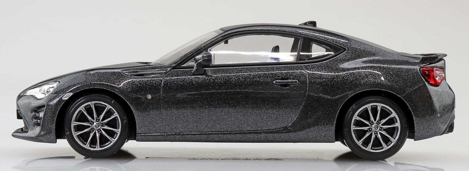 Aoshima 1/32 Raku Plastic Snap Kit No.08-DG Toyota 86 Dark Gray Metallic - BanzaiHobby