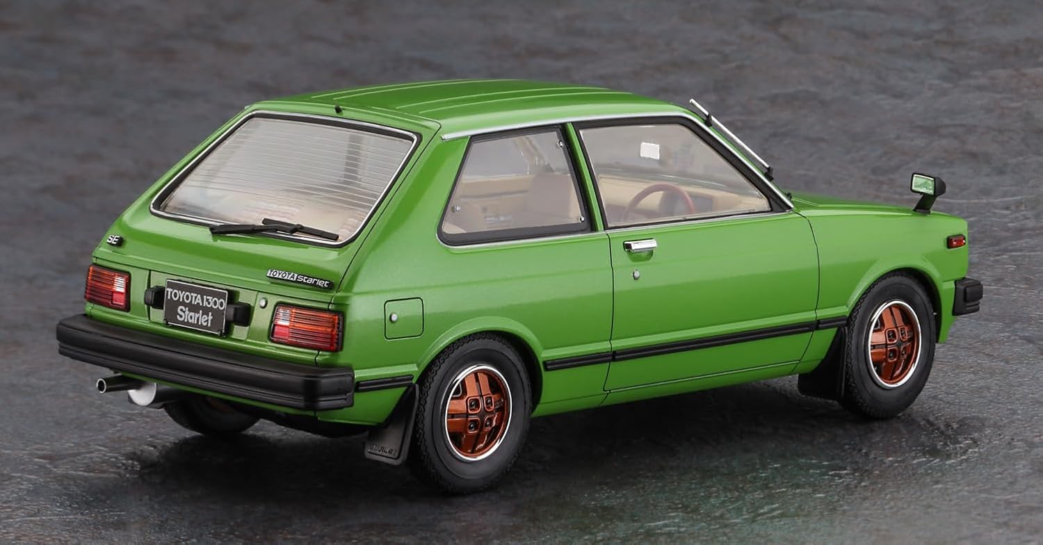 Hasegawa 20761 1/24 Toyota Starlet KP61 SE (3-Door) Middle Version (1980) - BanzaiHobby