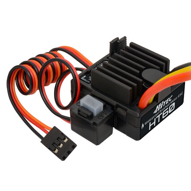 Hitec 61169 Waterproof Brush Motor ESC HT60 (Tamiya Type Connector)