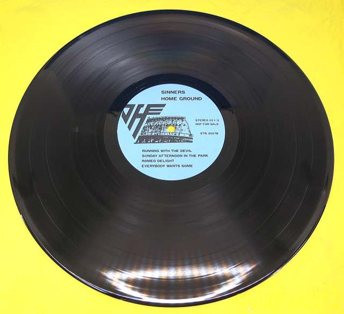 NOT ON LABEL LP record HOME GROUND/VAN HALEN