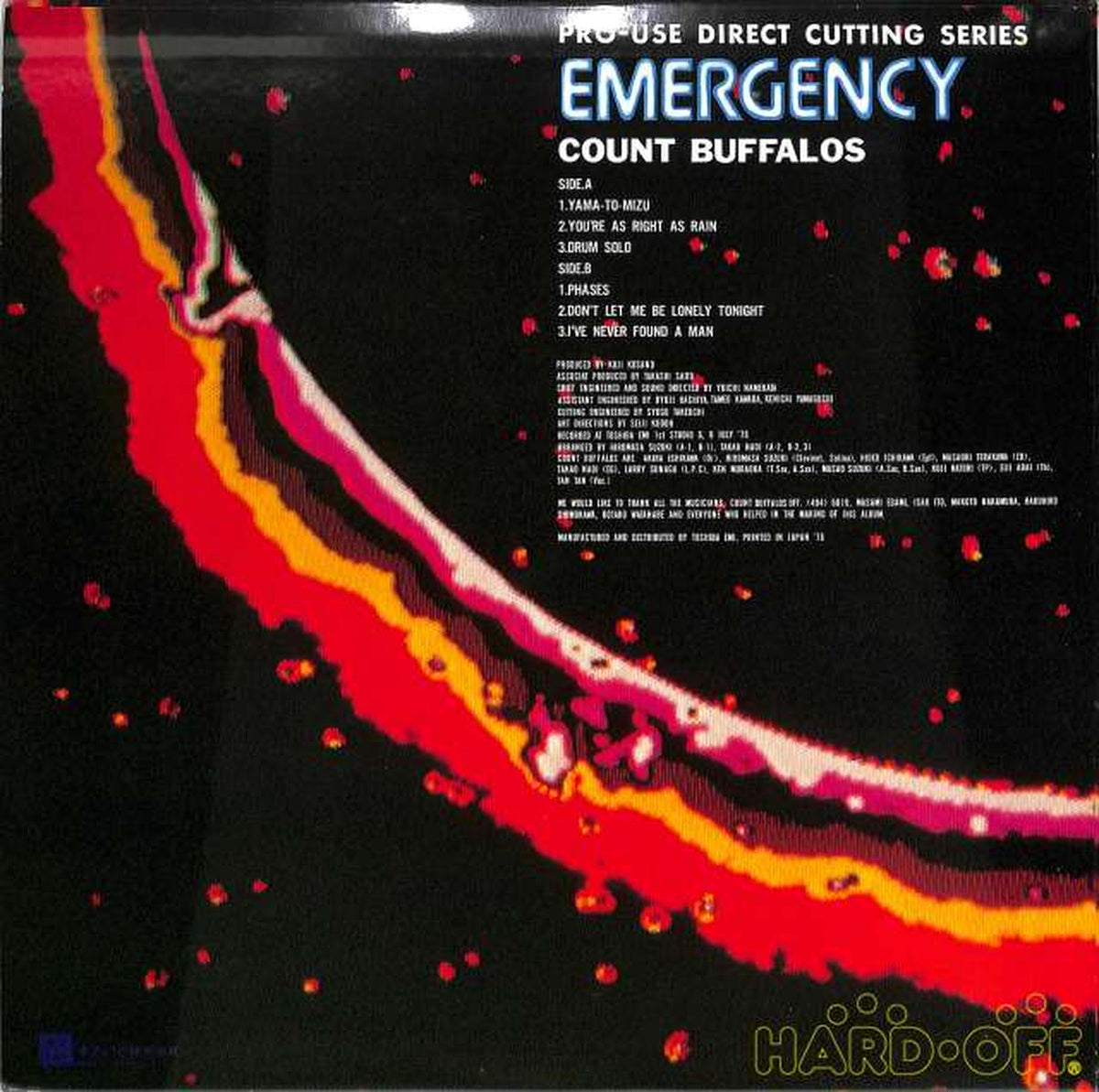 Toshiba EMI Akira Ishikawa and Count Buffalo "Emergency" LF-95002