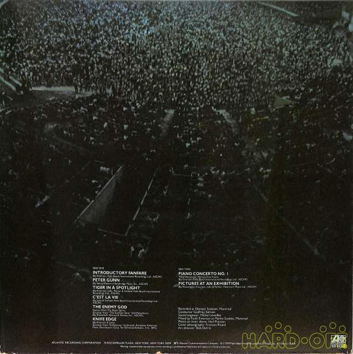 Atlantic (imported, US) Emerson Lake & Palmer "In Concert" SD-19255