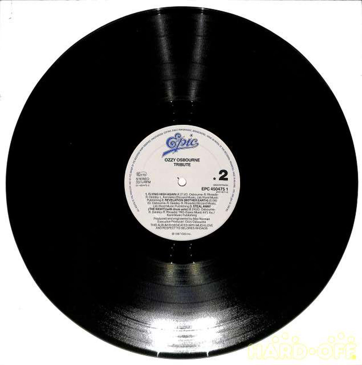Epic (Imported, Dutch) Ozzy Osbourne "Tribute Randy Rose" EPC-450475-1 2LP